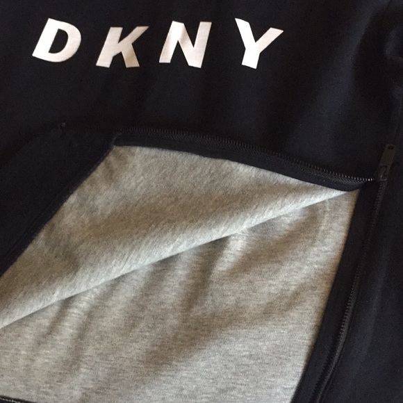DKNY Logo Women’s Sweatshirt with Zipper/New - Picture 6 of 6